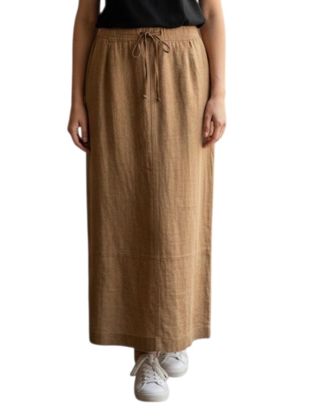 J.Jill Camel 100% Linen Maxi Skirt Lightweight A-Line Pull On Casual Size 4P - Picture 11 of 11